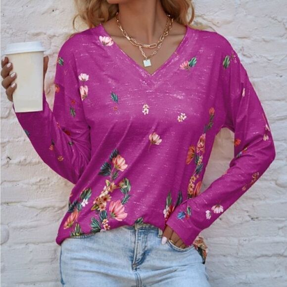 Zulily floral top - Picture 1 of 5